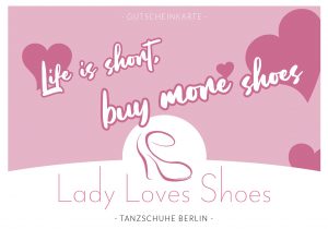 Gutschein "life is short, buy more shoes